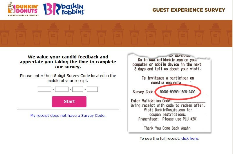 TellDunkinBaskin login