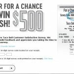 TelltheBell –&nbsp; Take Taco Bell $500 Check in Taco Bell Customer Satisfaction Survey