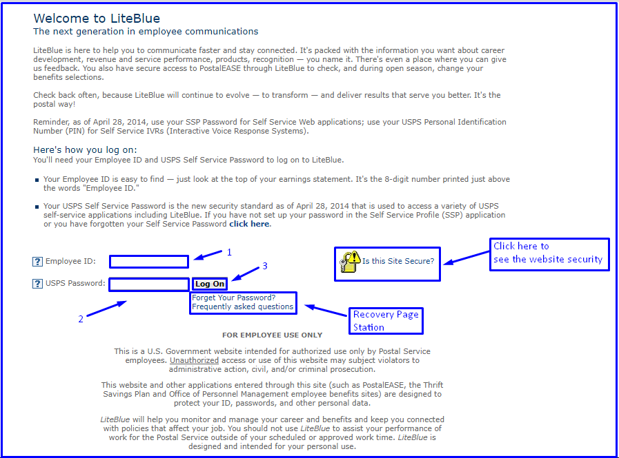 LiteBlue Login Step by Step